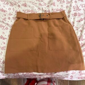 Forever 21 Brown Mini Skirt with Belt